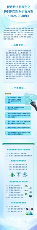 七部门印发促进数字化绿色化协同转型发展实施方案